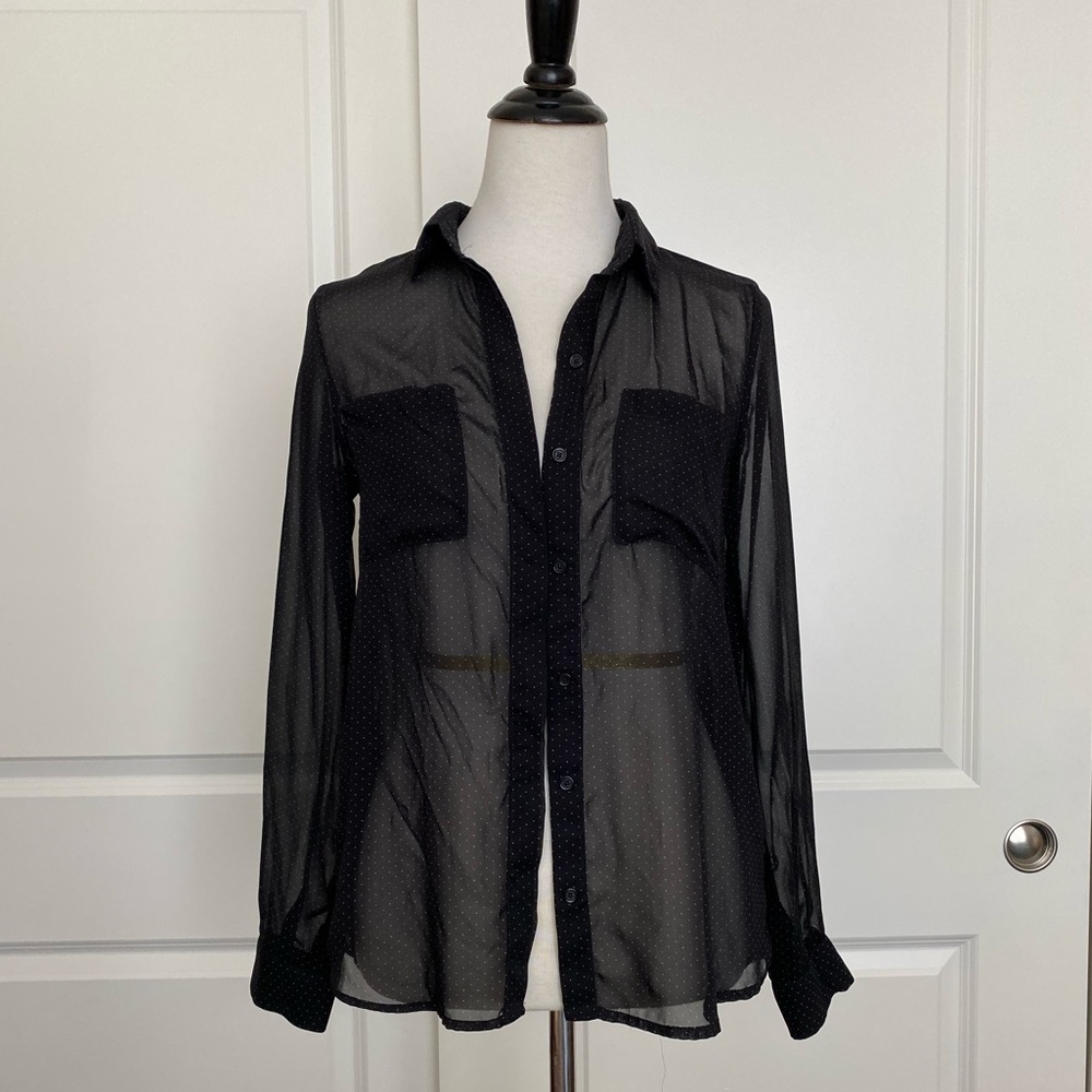 Old Navy Polka Dot Dress Shirt